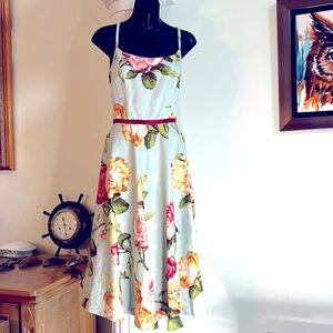 Moods Retro Fairycore Vintage Y2K 90’s Dress Jacquard Fabric Vibrant Colors 🌹